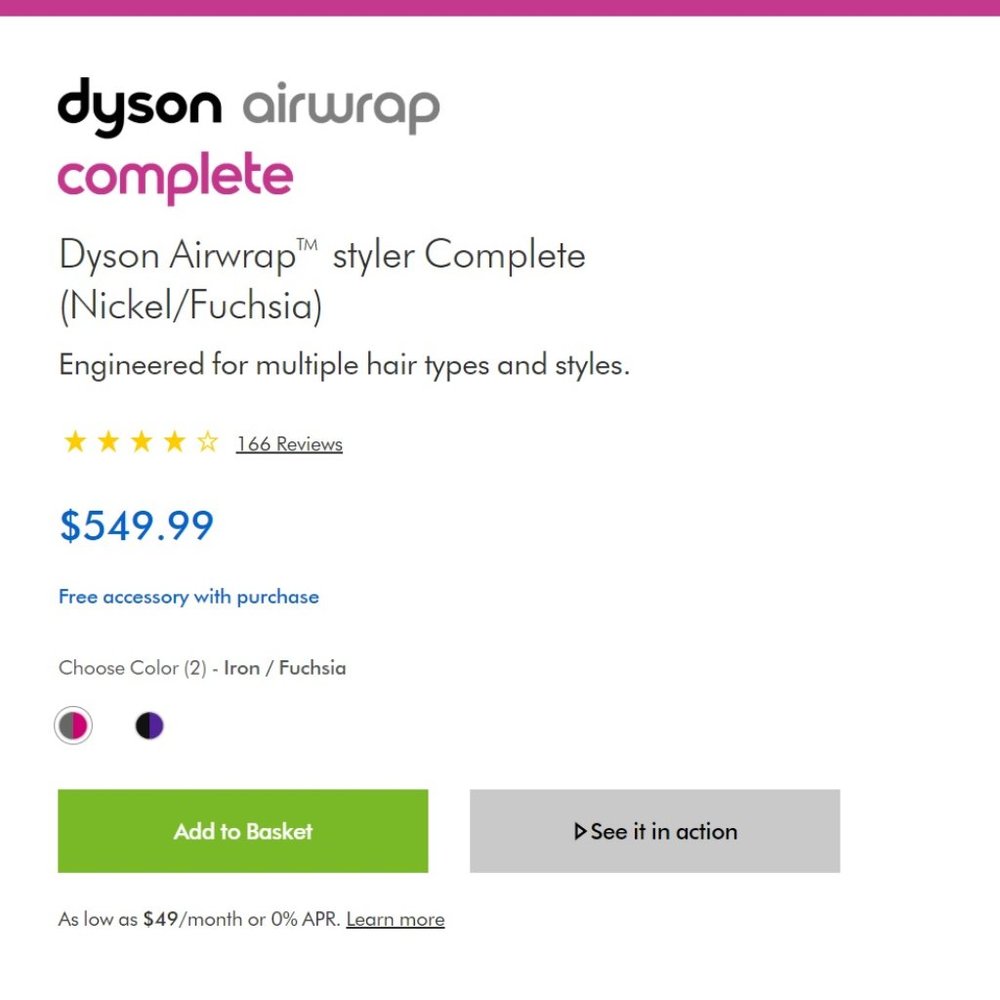 NEW Dyson Airwrap Complete Styler set with case